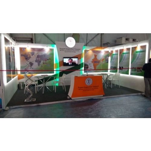 White Acrylic Indoor Promotional Exhibition Stall