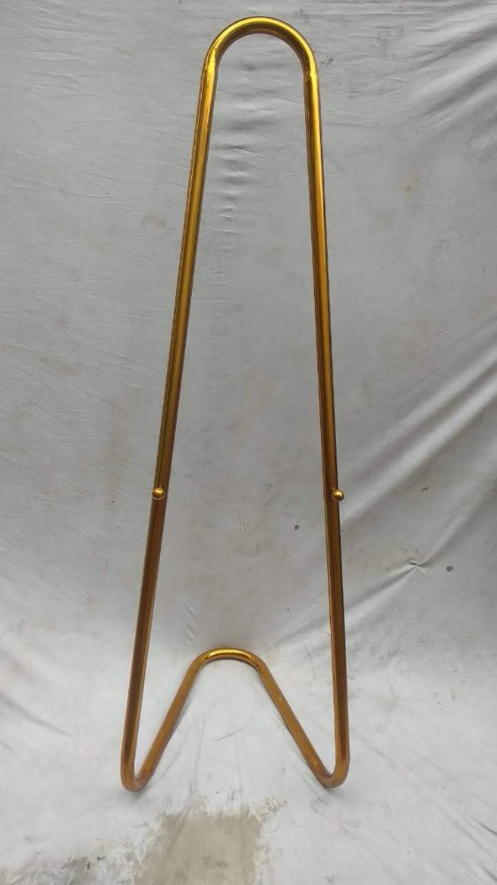 Megafab Golden Brass Finish Banner Stand, For Promotional, Office img