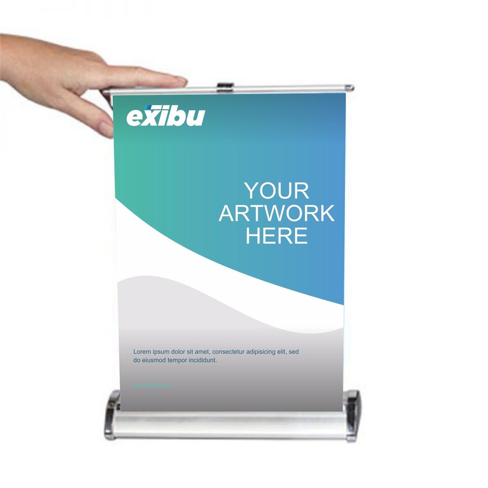 Aluminium Table Top Banner Stand, For Promotional