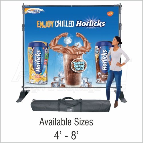 Multicolor Adjustable Backdrop Stand, For Promotional, Advertising
