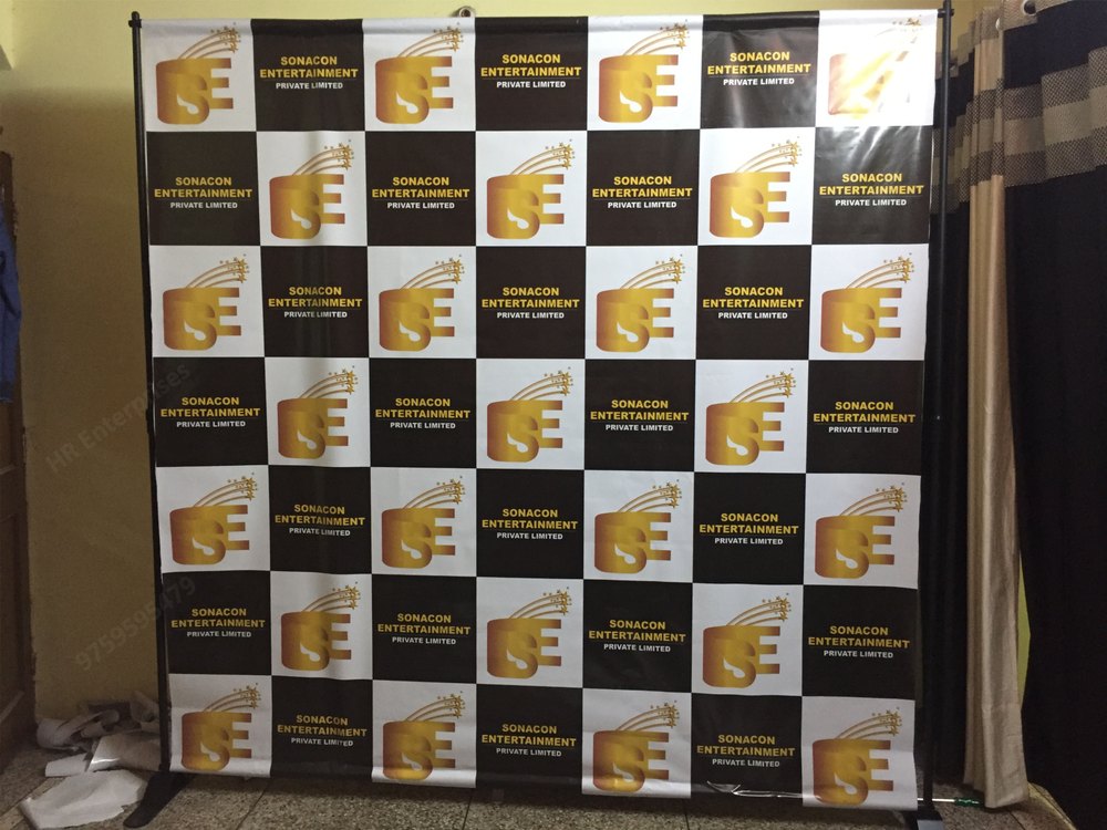 Adjustable Backdrop Stand for Advertising, Size: 4-8 Ft
