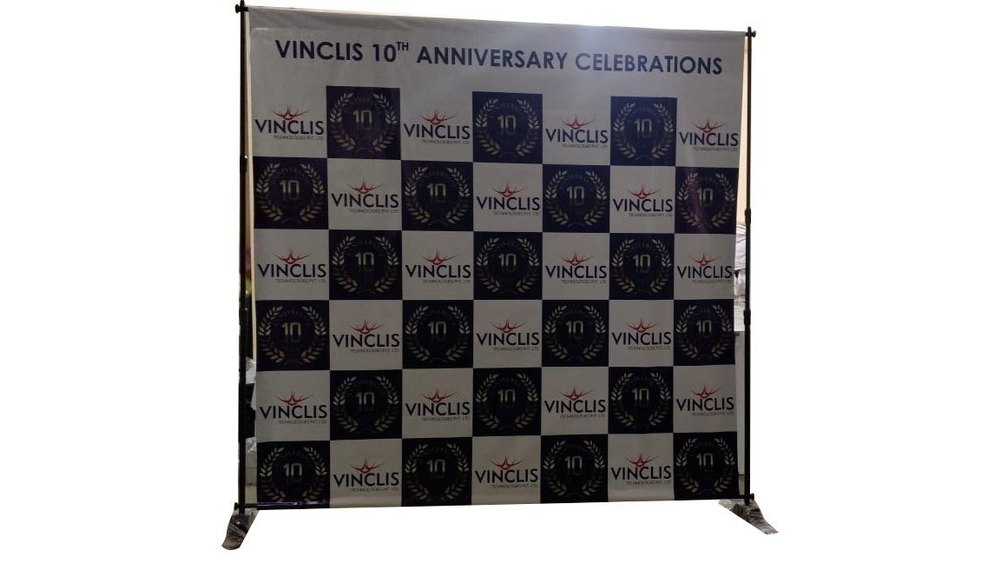 Laminated Paper 8x8feet Backdrop Stand, For Advertising