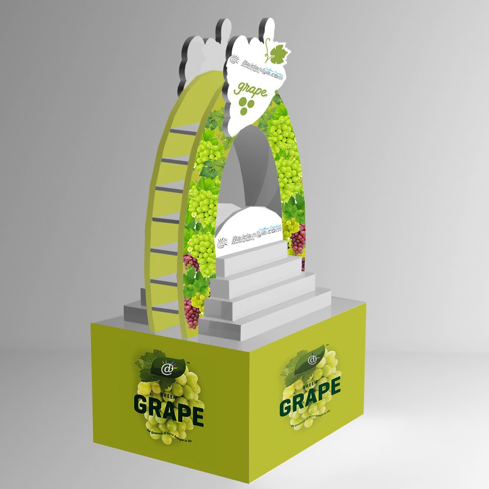 Acrylic, Corrogated Cardboard Polished Corrugated Display Stands for Promotional