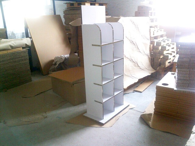 White Cardboard Display Stand, For Office