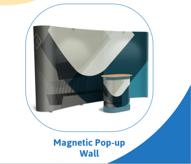 Aluminium Magnetic Pop-Up Wall, For Advertising, Size: Depend On cm