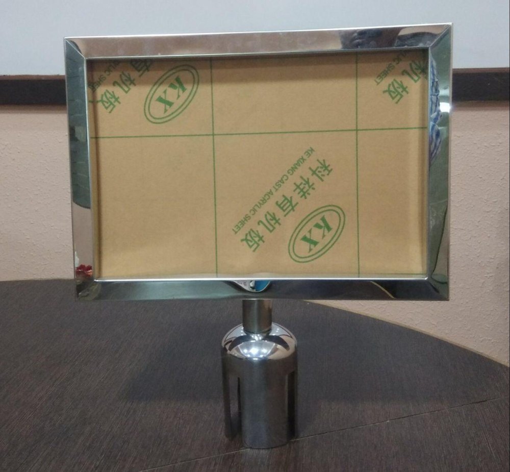 Acrylic Polished Queue Manager Sign Holders, For Hotel