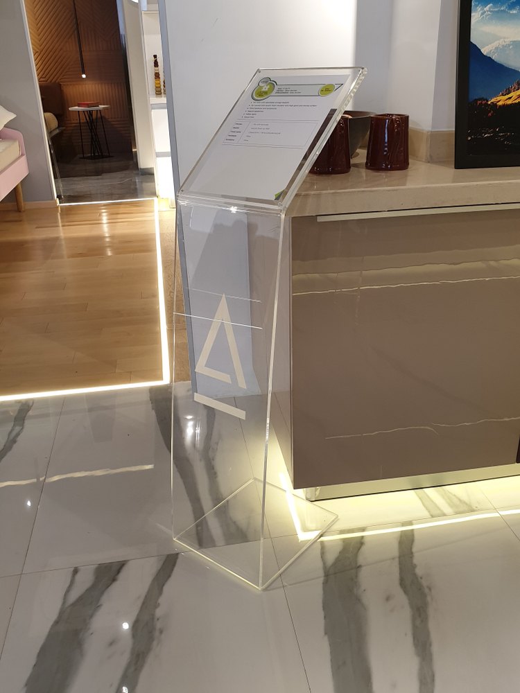 Acrylic Menu display Stand, For Advertisement