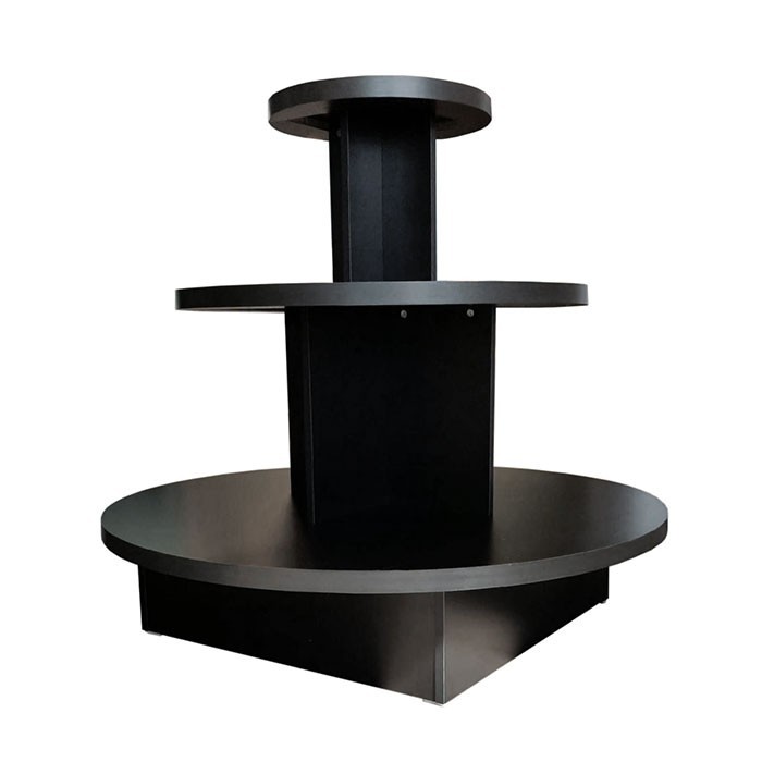 Black Round Display Table