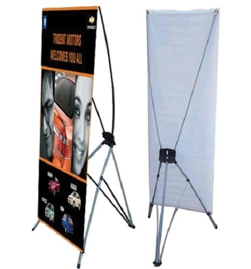 Black X Banner Stand, Size: 5 X 2