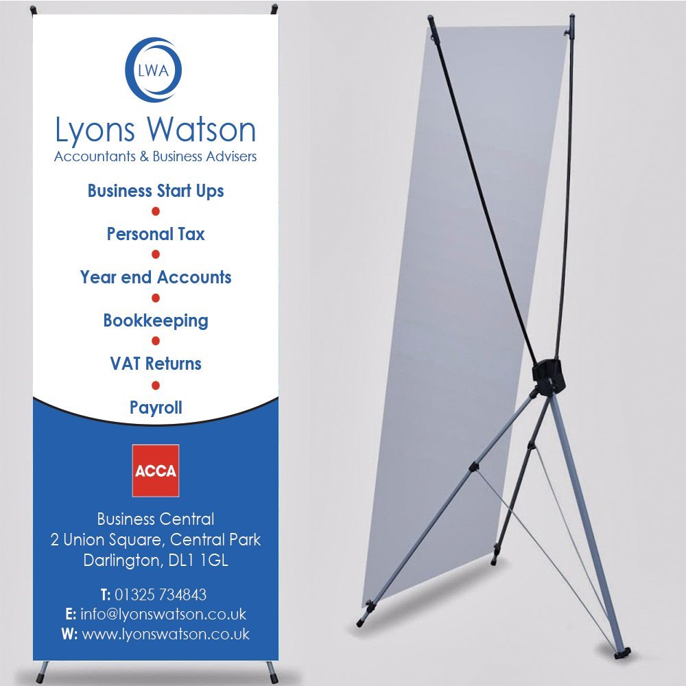 Printed X Banner Stand, For Advertisement