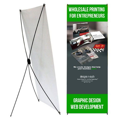 X-Style Banner Stands, For Advertising, Rectangle