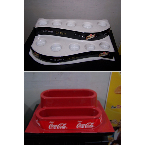 UV Printing Black Thermoforming Bottle Display Table Top Coca Cola, For Home, Size: Std