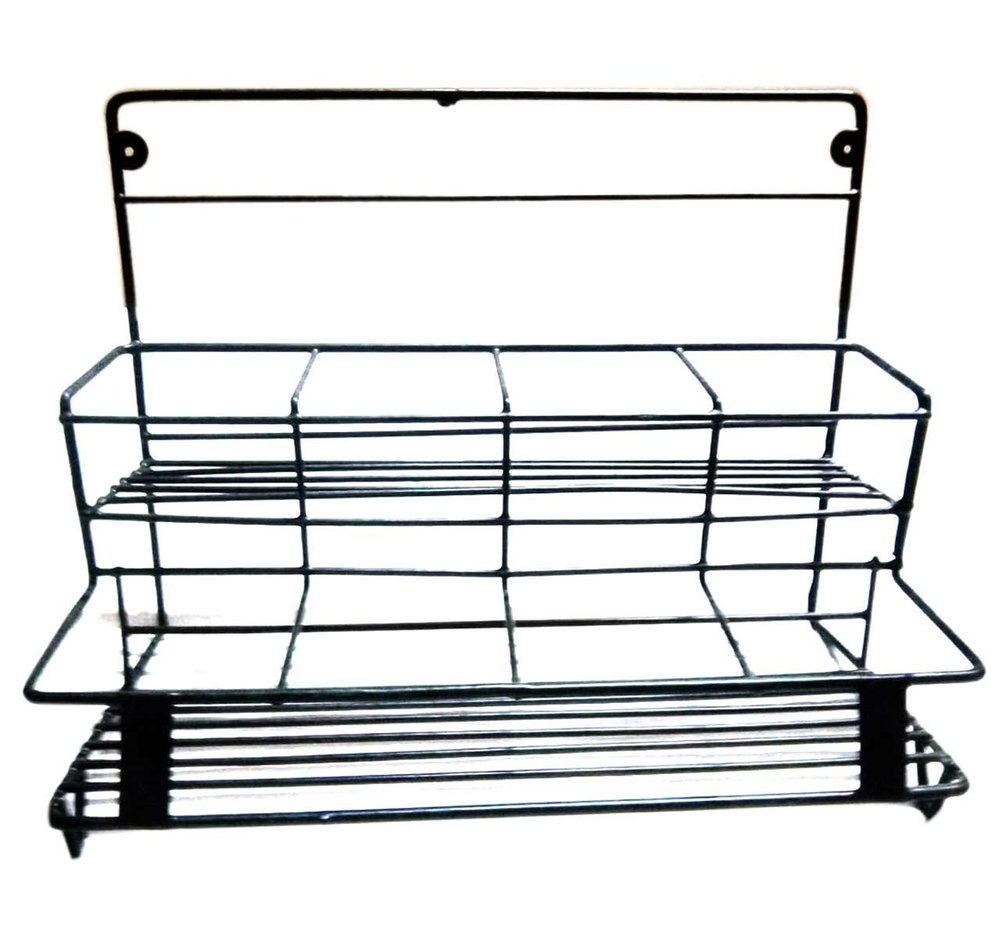 Mild Steel Black Table Top Hanky Display Rack, For Supermarket