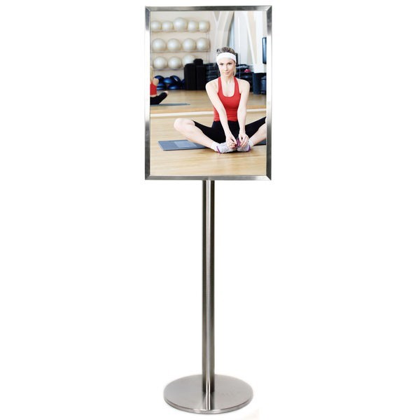 Stainless Steel Multicolor Poster Stand img