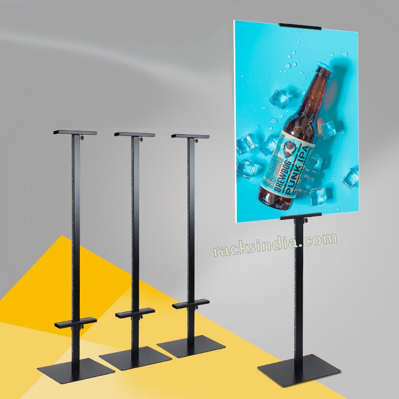Black poster stand, Size: 70