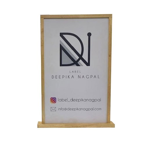 Promotional Wooden Standee, Size: 2 X 1.5 Feet