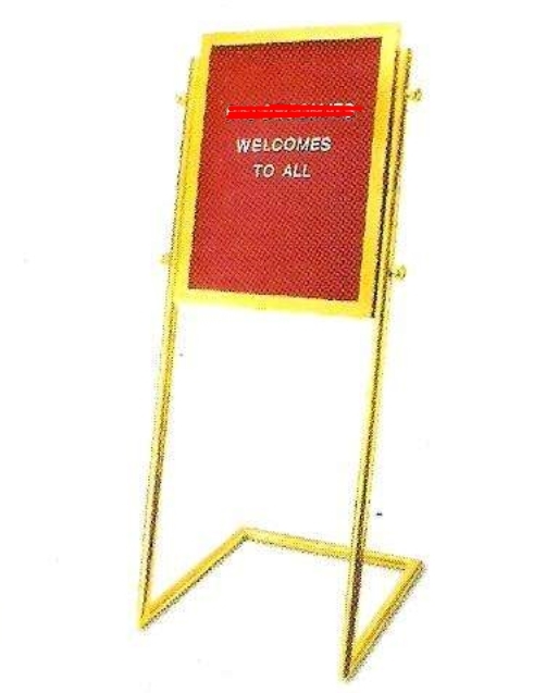Aggarwal Distributors Velvet Cloth Surface Hotel Welcome Board & Display Stands, Board Size: Various