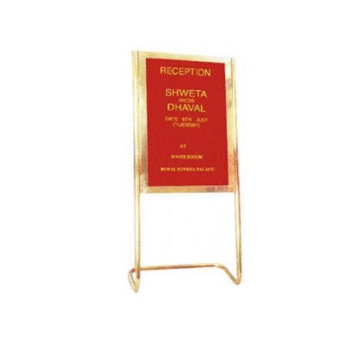 Softboard Core Red Reception Lobby Board Stand, Frame Material: Durable Aluminium, Board Size: 24 x 18 img