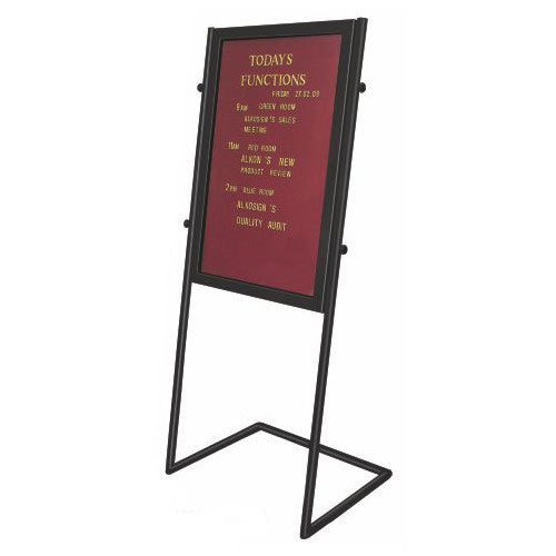 Steel Loby Information Board With Stand
