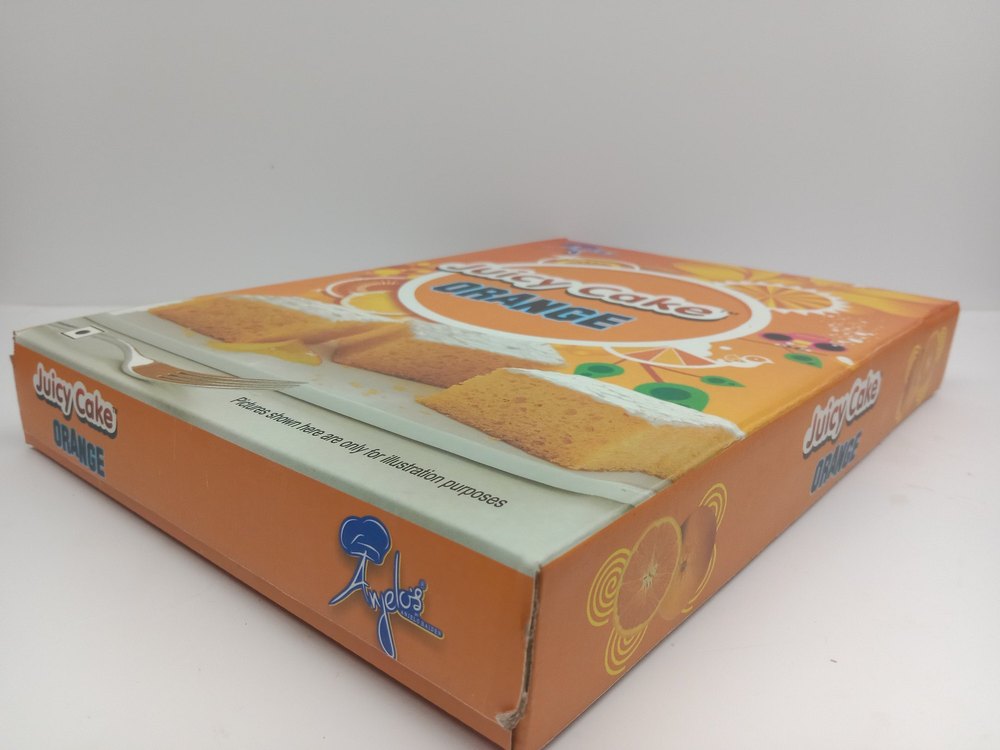 Square Juicy cake Orange 550g, Packaging Type: Box, Packaging Size: 29cm L X 20cm W X 4cm H img