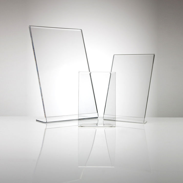 Transparent Polished Acrylic Poster Holders