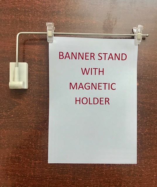 Banner Stand With Magnetic Holder
