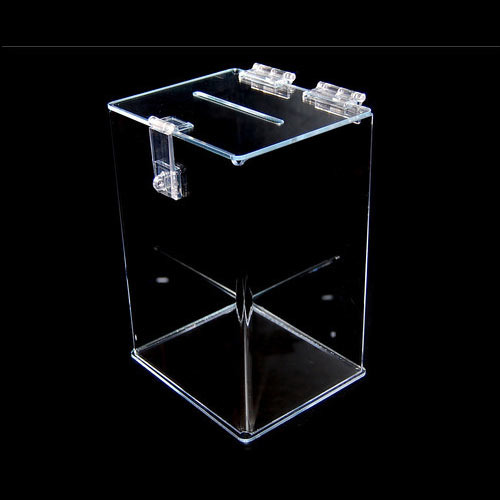 Transparent Acrylic Ballot Box, for Apparel
