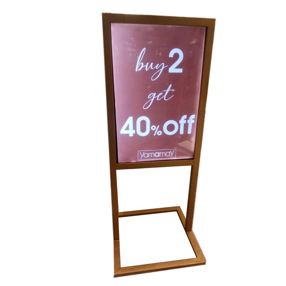 Mild Steel (frame) Outdoor Promotional Standee, For Decoration, Size: 2 X 3ft (l X W)