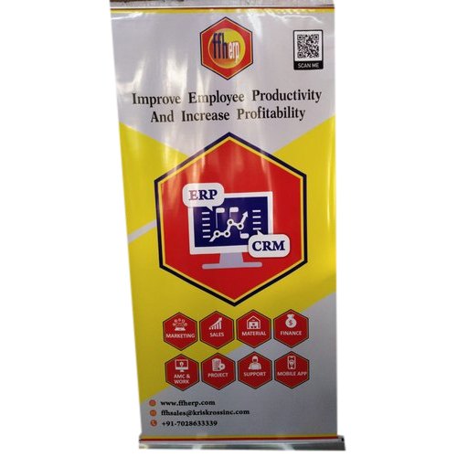 Star Flex Roll Up Standee, For Promotional, Size: 6*3 Feet