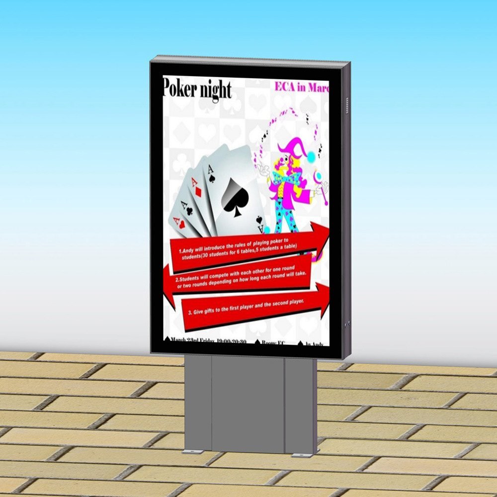 Aluminum Square Scrolling Banner Stand, For Promotional