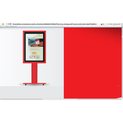 Red Scrolling Banner Stands