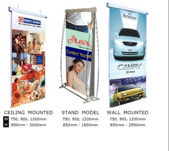Scrolling Banner Stand