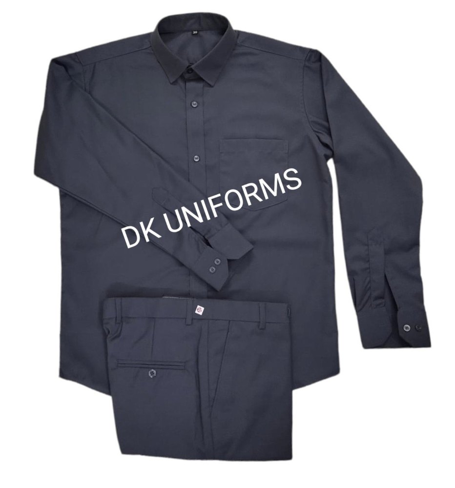 Dk Uniforms Grey Driver Uniform Shirt, For Office