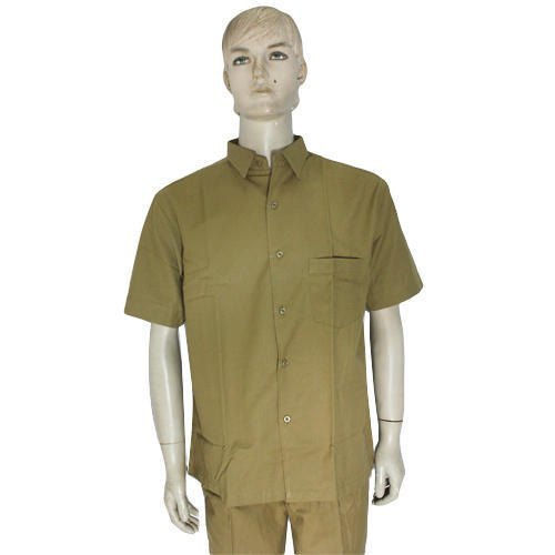 Khaki Men Auto Driver Shirt