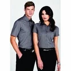 fushion tech Cotton Corporate Uniforms Half Sleeves, For Office