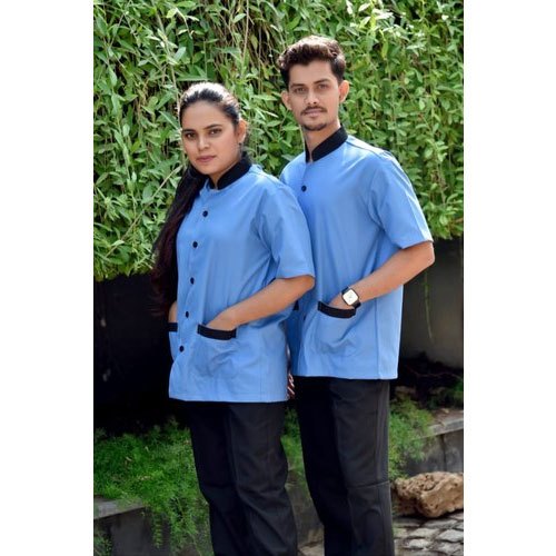 H & H Plain Hotel Housekeeping Uniform, Size: Large