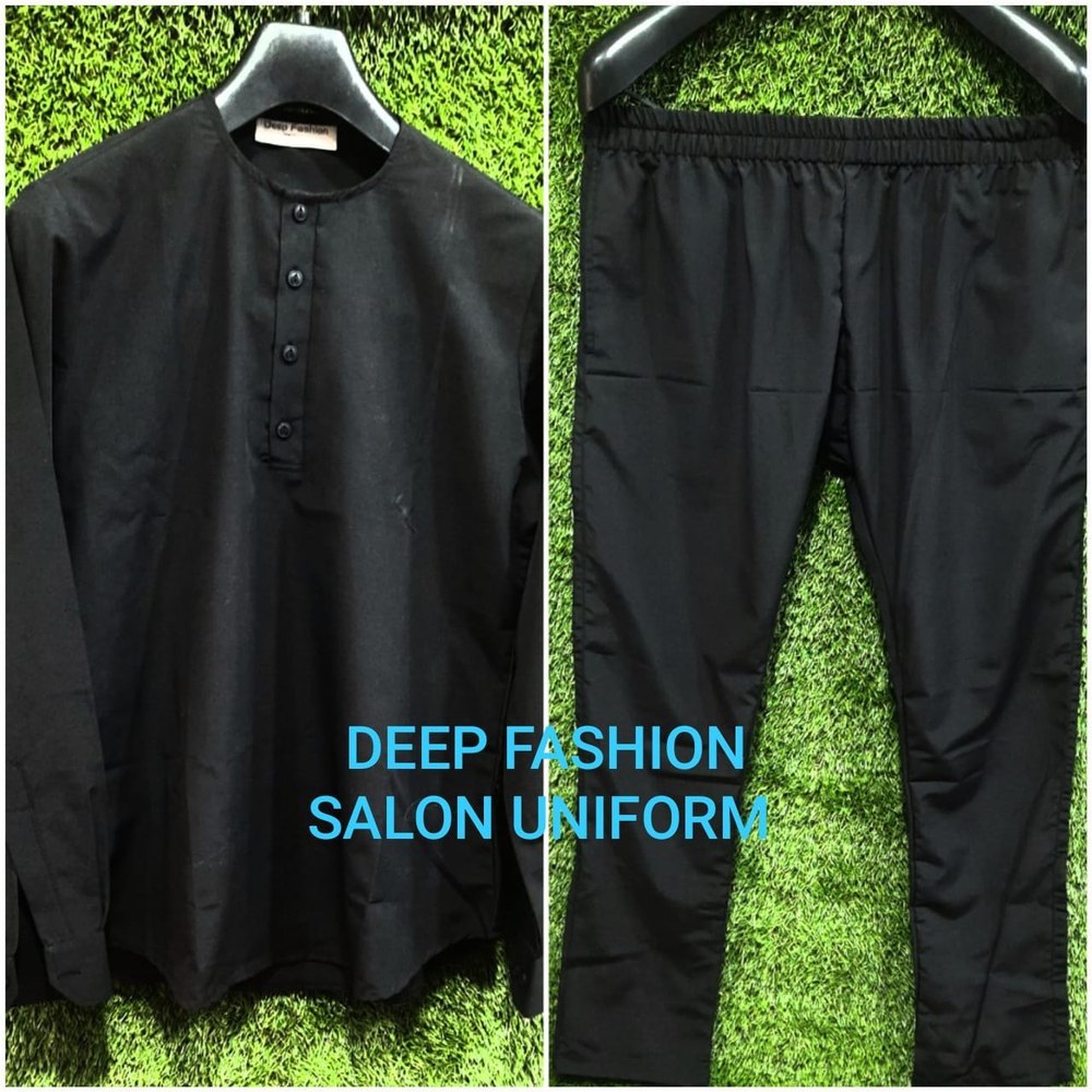 Deep fashion Black Salon Uniform