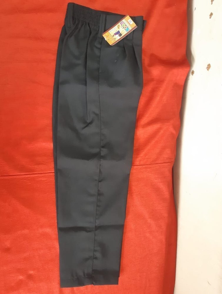 Black School Uniform Cotton Full Pant