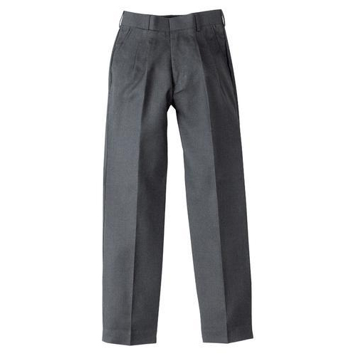 Grey Cotton School Uniform Pant