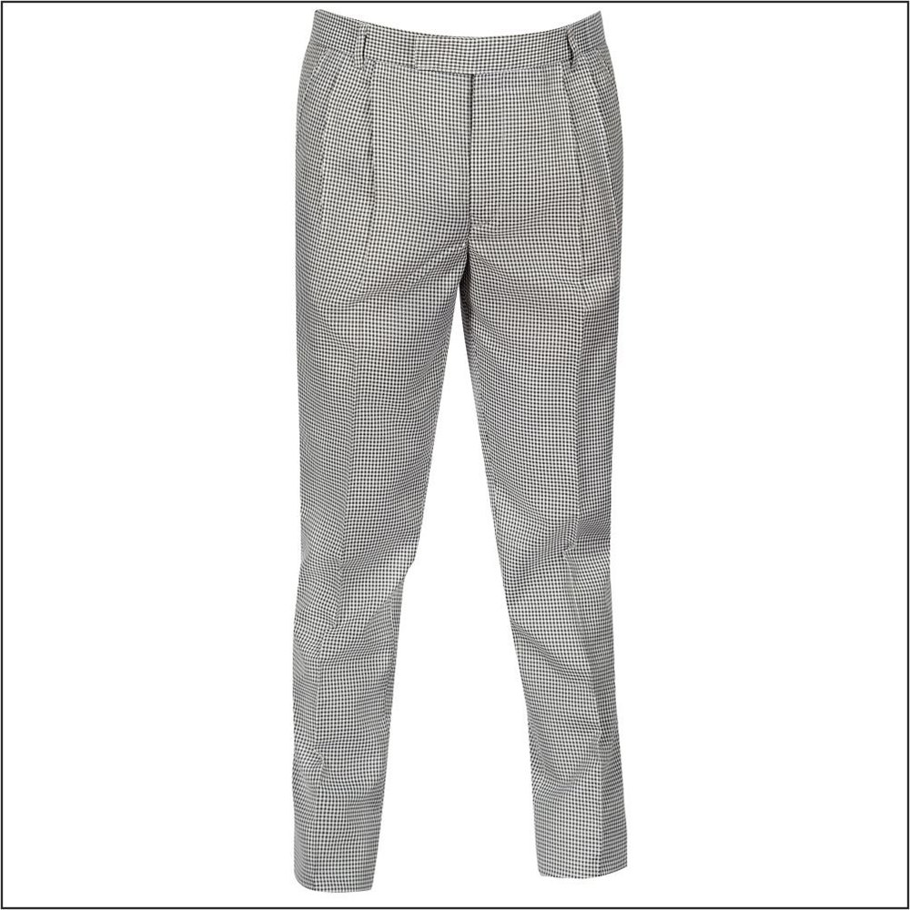 Mens Chef Polyester Viscose Blended Pants, Machine Wash, Size: 26-44