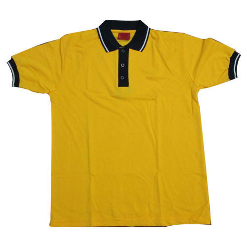 Yellow Cotton School Uniform Shirts, Size: Small