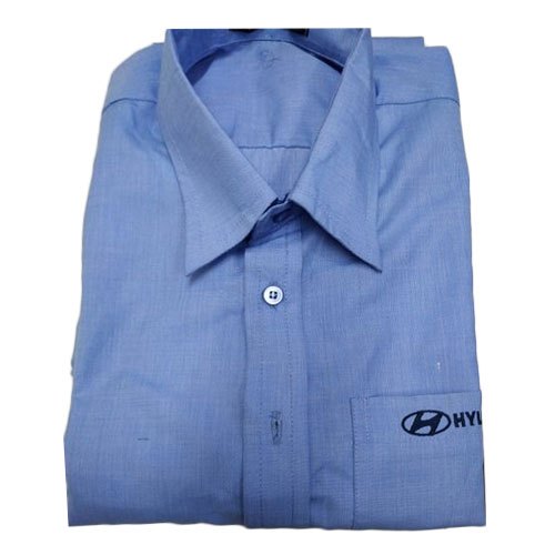 Blue Plain Corporate Uniform Shirt, Size: XL