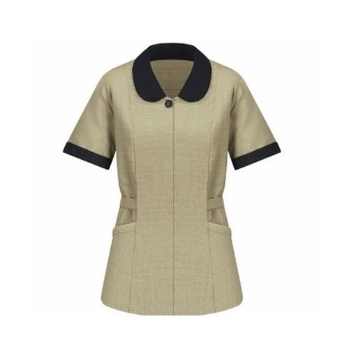 Provin Black & Yellow Ladies Housekeeping Uniform, For Office