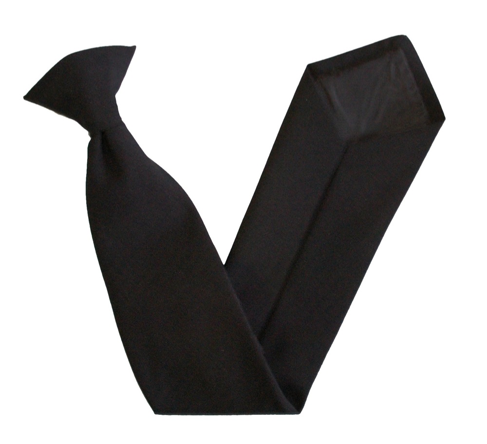 Cotton Black Security Guard Tie