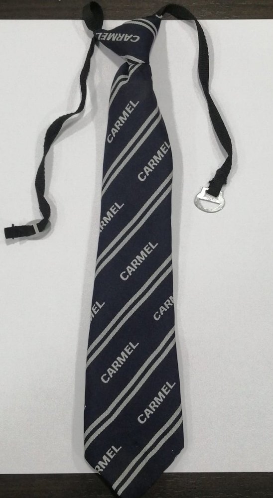 Multicolor School Uniform Jacquard Name Tie