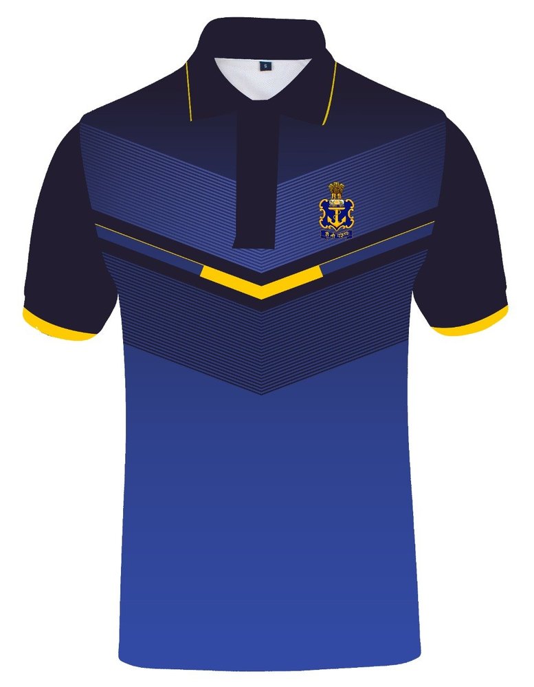 Indian navy polo t shirt best sale