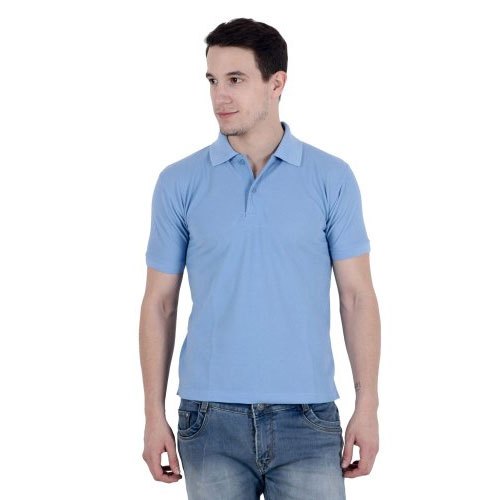 Polo Neck Half Sleeve Mens Poly Cotton Corporate T Shirt