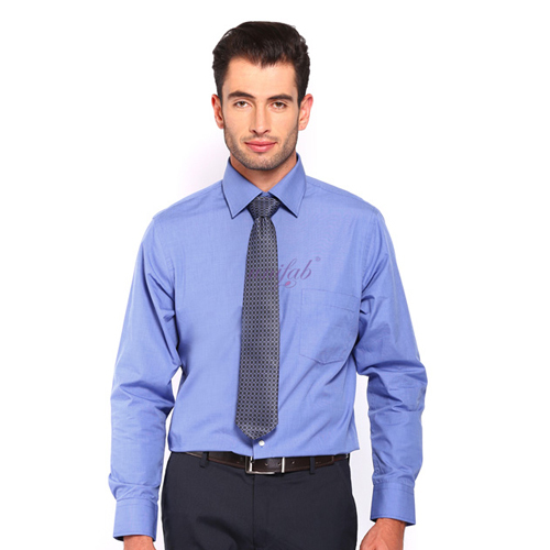 Men Blue Office Uniform