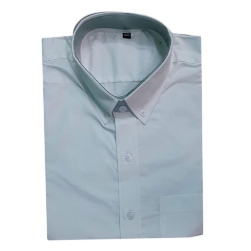 Cotton Plain/Solid Men Collar Button Corporate Shirt, Full or Long sleeves