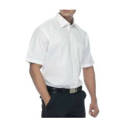 Plain/Solid Cotton Men Corporate Plain Shirt, Half sleeves